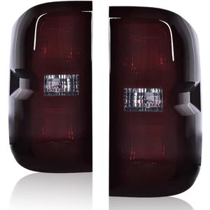 GRAND ORANGE Tail Lights Assembly Rear Lights Compatible With 2016-2019 Chevy Silverado 1500 2500 HD,Smoke Lens Rear Brake Lamp