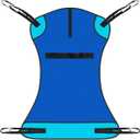 Vive Patient Lift Sling - Full Body Mesh Sling for Showering & Home Use - Transfer Sling for Elderly & Disabled - Patient Transfer Blanket & Lift Pad Assist Device for Bed Positioning & Lifting (Blue)