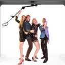 MWE Sky Overhead 360 Photo Booth for Big Parties with Software APP Remote Control Rotating 360-Degree Full Body Spin with Ring Light and Stand for up to 15 People (Booth+Arm)