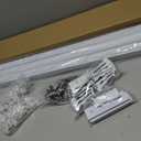 MaKefeile Ceiling Curtain Track,Curtain Track Wall Mounted,Ceiling Mount Rail Room Divider Tracks Extra Long Curtains Rod for Living Room Bedroom Patio Sliding Door Curtains with Clips,White 18ft