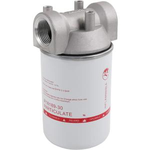 High Flow Fuel Filter, 1 NPT 30 Micron Spin-on Cartridge Style for Mobile and Stationary Fuel Pump Tank Boat
