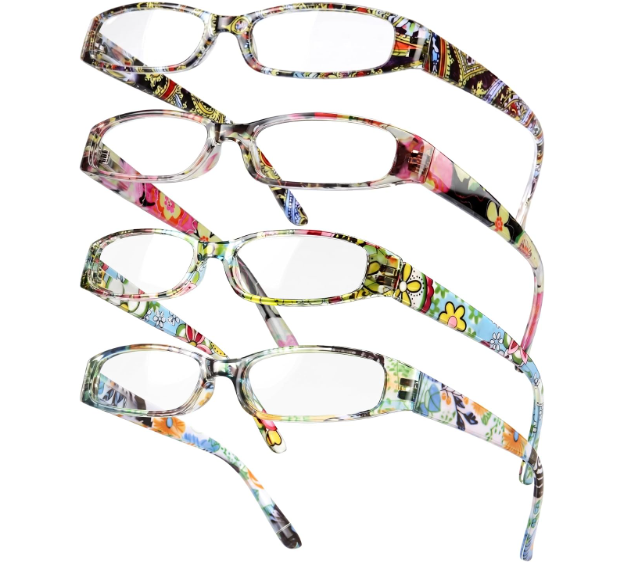 Gaoye 1.5 Readers for Women, Blue Light Blocking Reading Glasses, Stylish Reading Glasses for Women in 4 Patterns