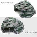 Large Reptile Hide Shale Scape Step Ledge, Reptile Cave Hideout, Bearded Dragons Accessories, Basking Rocks for Bearded Dragons (Large-B-11.8 * 9.8 * 5.3)