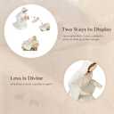 Storieme Christmas Nativity Set Indoor: 8-Piece 7.56 Inches Religious Resin Figurines Nativity Scene for Farmhouse Tabletop Decor Holiday Tradition