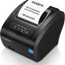 MUNBYN Bluetooth Thermal Receipt Printer P047, 80mm POS Printer, Thermal Printer with USB Serial Ethernet, Bluetooth, Support Android Windows PC (Do Not Support iOS Paypal Doordash Grubhub Vagaro) (Black)