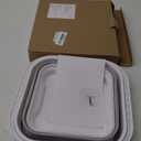 Anivia Foldable-Bath-Toy-Storage-Organizer, Bath Toy Holder with Base, Quick-Drain-Drying Bathtub Toy Storage/Basket, Stand Up Bathroom Shower Toys Holder for Kids - Gray