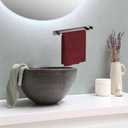 Rust-Resistant Towel Bar16inch White Hand Towel Holder, Towel Racks for Bathroom Aluminum Wall Towel Holder