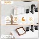 Cq acrylic Multifold Paper Towel Dispenser & Box for Bathroom,Home,Counter Top or Wall Mount, Clear Commercial Paper Towel Holder forZ Fold,C Fold,Trifold,Folded,Hand Paper and Guest Napkin Holder