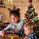 Abeja C9 LED Christmas Lights Outdoor, 25 Ft C9 Vintage String Lights with 26 Shatterproof Multicolor LED Bulbs, Connectable Multicolor Lights for Holiday Party Roofline Garden Patio, Red/Green/White