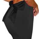 RARITYUS Women's Sexy Cowl Neck Backless Maxi Dress Elegant Satin Bowknot Long Dress Cocktail Party Evening Gown, Small