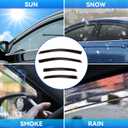 4pcs Window Visors Compatible with 2015-2019 Hyundai Sonata Front+Rear Smoke Tint Sun/Rain Guard Outside Mount Tape-On Vent 2016 2017 2018