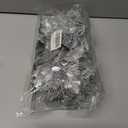 Wironlst 16 Pcs Glitter Poinsettia Flowers Artificial - Christmas White Poinsettia Decorations Tree Flowers Ornaments for Xmas/Holiday/Seasonal/Wedding Decor(Silver)