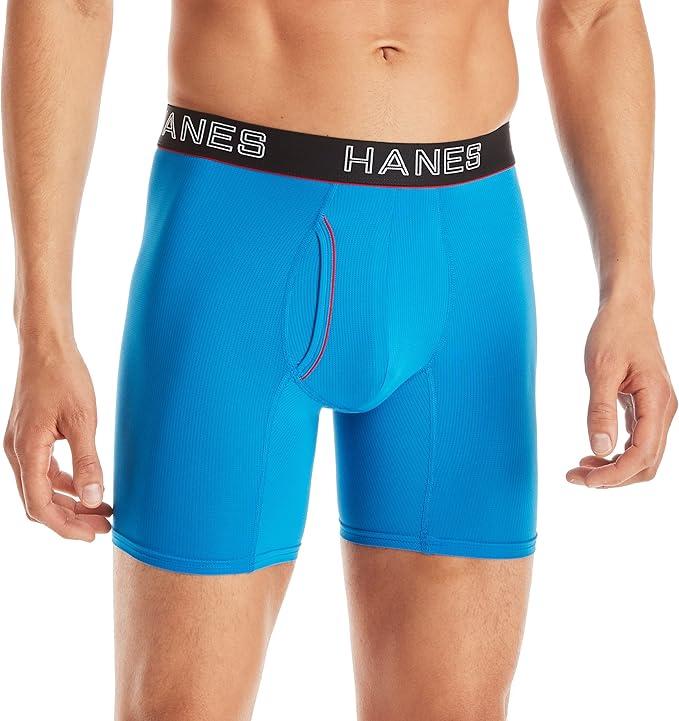 Hanes Ultimate Men's Comfort Flex Fit Ultra Lightweight Mesh Boxer Briefs, Medium