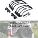 Pair Front & Rear Light Guards Cover Set STC53193 STC53194 for Land Rover Discovery 2 1999-2004 OEM Replacement (only A Pair of Front-Side lampshades)