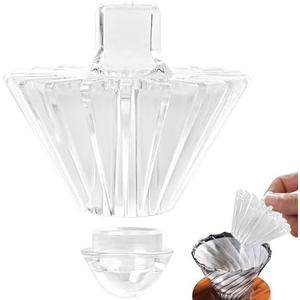 HannaFires 2-in-1 Convertible Style Coffee Filter Shape Fixed Tool For V60 Coffee Filter Paper or Basket Coffee Filter Paper – Convenient and Efficient Accessory for Enthusiasts