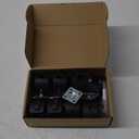 Barydat 8 Pieces 2 Inch Furniture Casters Wheels Lockable Replacement Plastic Cart Casters 360 Degree Swivel Cart Roller Wheels with Brakes Plate Rollers for Workbenches Table Drawer Plant Shelf (Flat Style)