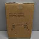 VEVOR 1-Step 330lbs Capacity Folding Steel Step Ladder, Adjustable Height, Non-Slip Sturdy Step Stool for Adults, Toddlers, Offices, RVs, Bathrooms, Bedrooms