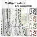 MEETSKY Sage Green Blackout Curtains 72 Inches Long 2 Panels Boho Curtains for Living Room Thermal Insulated Privacy Protection Rod Pocket Drapes for Bedroom, Leaf Print Window Treatment, 50" Wide