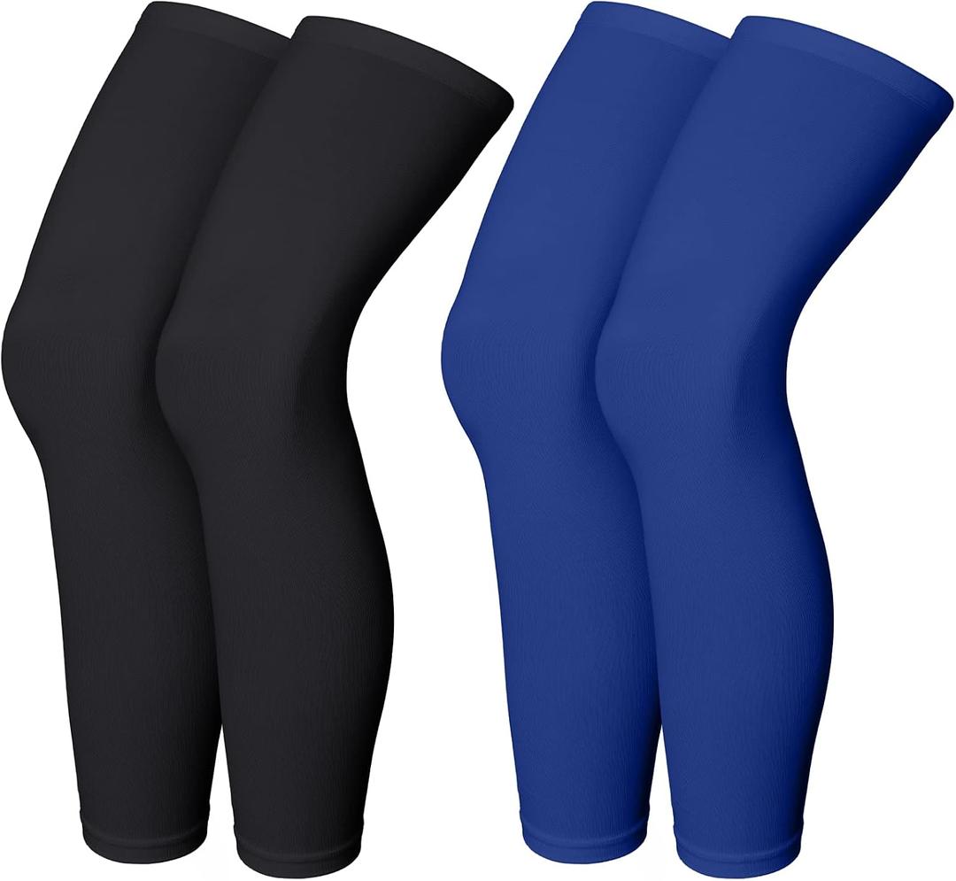 Skylety Compression Leg Sleeve Full Length Leg Sleeves Sports Cycling for Men Women, Running, Basketball, Large 