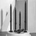 50-Piece Heavy-Duty Outdoor Deck Screw Set, #14 x 4-1/2 Inch Star Drive Wood Screws, Rust-Resistant Timber Screws for Wood, Log, and Landscaping Applications (#14 x 4-1/2 Black)