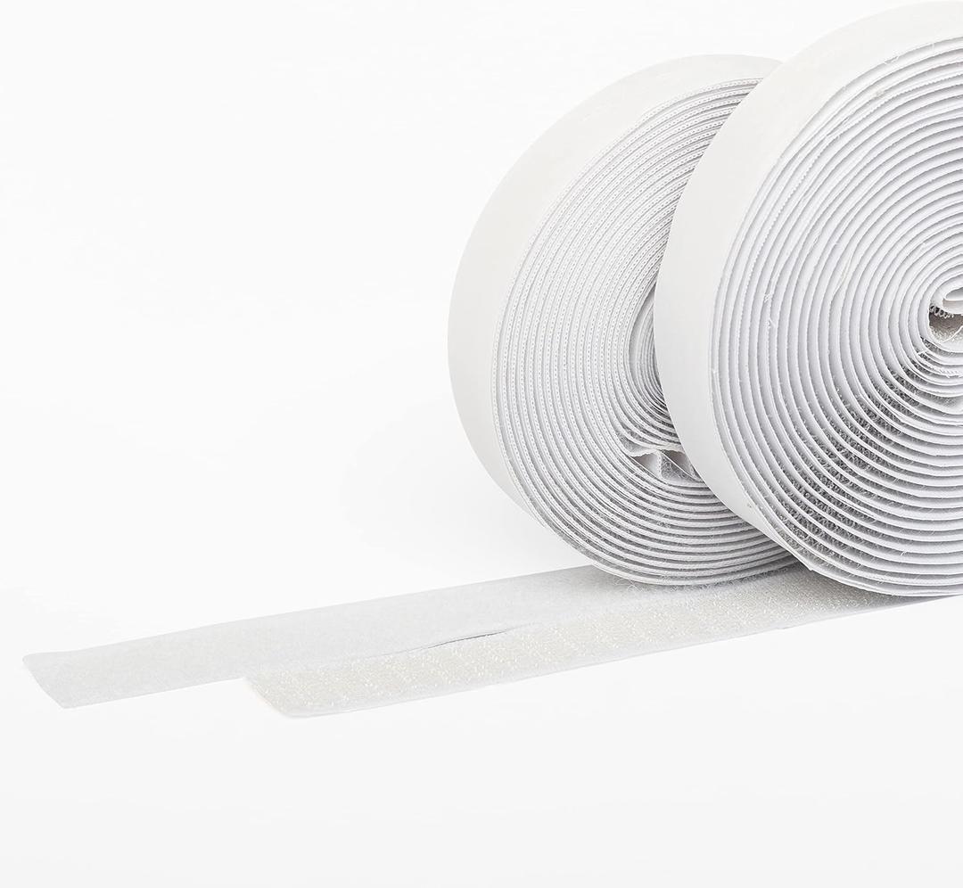2 x Best Alternative Interlock Tape, Self-Adhesive Hook & Loop, 3/4 W x 15 L, 19mm x 4500mm