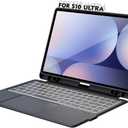 Keyboard Case for Samsung Galaxy Tab S10 Ultra 14.6 inch 2024 / S9 Ultra / S8 Ultra, Bluetooth Keypad with Any-Angle Kickstand & Lighting Key & Trackpad, Keyboard Cover for Tab S8/S9/S10 Ultra 14.6"