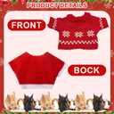 10 Pcs Guinea Pig Clothes, 5 Guinea Pig Costume Outfit, 5 Mini Hat with Adjustable Strap Small Animal Warm Vest Sweater Cozy Hand Knitted Hat for Hamster Bunny(Modern,XXS)