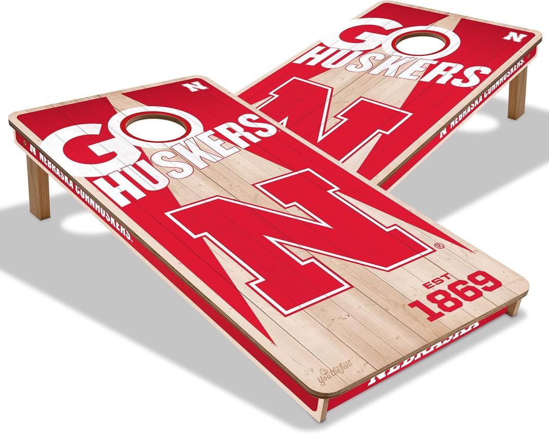 YouTheFan NCAA 2 x 4 Professional Wood Cornhole Game (Team Colors)