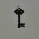 Key Holder for Wall - Cast Iron Skeleton Key - Decorative Farmhouse Rustic Wall Mount Key Organizer - 3 Key Hooks - Vintage Key Rack for Entryway with Screws & Anchors  10.8 x 4.7 - Rust Brown
