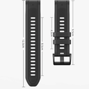 26mm Upgraded Composite Silicone Rubber Replacement Watch Band with Stainless Steel Buckle for Garmin Fenix 8/6/7, Forerunner 965/955/945, epix Pro Gen 2 – Quick Fit Strap
