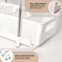 2 Tier Kitchen & Cabinet Drawer Storage Rack With Sliding Baskets  Adjustable Shelf Laundry Room Organization| Under Sink Organizer For Bathroom Accessories & Kitchen