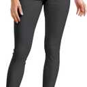 Hybrid & Company Womens Hyper Ultra Stretch Comfy Skinny Leg Work Casual Pants (Large Short, Charcoal)