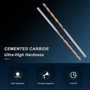 PATIKIL 1.4mm Drill Bit Carbide for Stainless Steel Hard Metal 130°