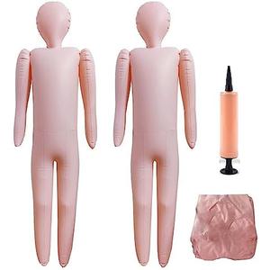 3PCS 60" Life Size Inflatable Body Mannequin Full Size Inflatable Body Blowup Dolls, Halloween DIY Decorations Cosplay Props Inflatable Dummy Body Costume Display for Yard Decor (Patent Product)