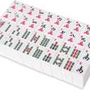 1.2 American Mahjong Tiles, 166 American Mahjong Tiles with White Color (Tiles Only, No Dice and Other Accessories)