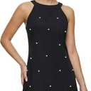 Women Summer Sleeveless Halter Neck Dresses 2026 Casual Floral Print Dress Sun Dresses for Party Beach Vacation XL