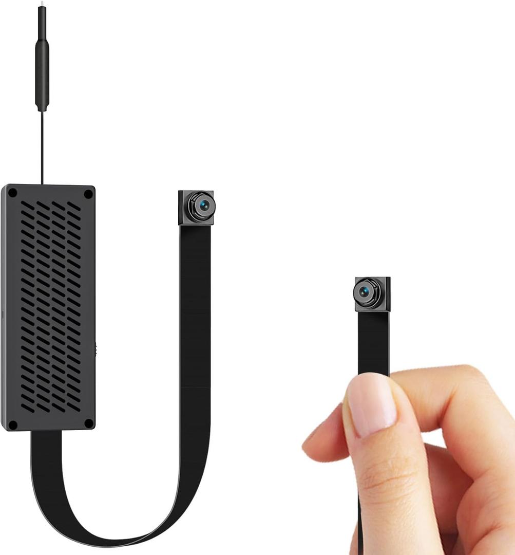 LTZXTC Mini Nanny Cam, Mini Camera 4K Ultra HD with Wireless WiFi Camera, Portable Home Security Indoor Outdoor(Suitable for iOS)