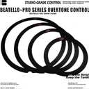5 Pack Drum Dampening Ring Set, Low-End Control Universal 8-16" Tom/Snare Overtone Control Rings, Reduce Ringing & Enhance Warmth, 7 Colors (Black-4Pcs)