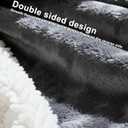 Quilted Electric Heated Blanket 50"x 60" Anti-Wire Shift | 10 Heat Levels & 1-9 Hour Timer | ETL Certified, Overheat Protection | Removable Controller, Flannel & Sherpa