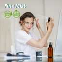 Dark Amber Glass Spray Bottles 4 oz, Small Glass Spray Bottles for Essential Oils, Fine Mist for Face, Hair, Plants, Travel, Perfumes, Cleaning Solutions - 4 Pack