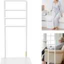 yeezoo Chair & Couch Stand Assist bar, Stand Assist Rail with Non-Slip Covers, Four Heights Heavy Duty Assist bar for Seniors Elderly, Adults and Others who Need Extra Help(Polished White)