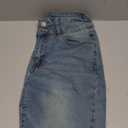 Sidefeel Women's High Waisted Jeans Strechy Fashion Raw Hem Straight Leg Ankle Denim Pants with Pockets (8, L Light Blue)