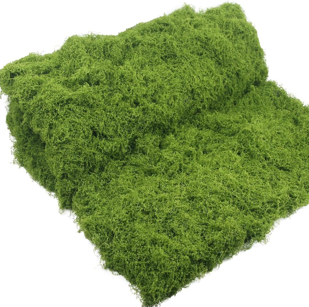 Fake Moss for Crafts 39" x 39" Faux Moss Mat for Plants Indoor Green Artificial Moss Rug for Decorating Planters Crafts DIY Table Centerpieces Fairy Garden Floral Wedding 100 x 100cm