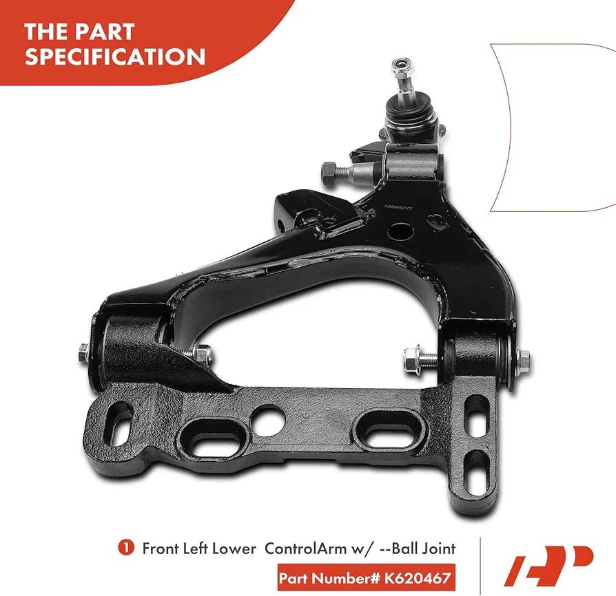 A-Premium, Front Lower Control Arm, Sway Bar Link, Compatible with Chevrolet GMC Buick Isuzu Saab Oldsmobile - 2004-2007 - Trailblazer (EXT) Envoy (XL/XUV) Rainier Ascender 9-7x Bravada