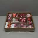 Alupssuc 82pcs Christmas Balls Ornaments Set, Delightful Classic Gift Set, Shatterproof Plastic Decor for Xmas Tree Holiday Wedding Party Decorations with Hanging Strings, Red and White