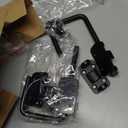 HBL' Sliding Glass Door Lock, Patio Sliding Door Child Lock & Loop Latch  Flexible for Uneven Doors, 2-3/8" Hardened Steel, Extra Home Security, Black, 2 Pack