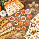 Thanksgiving Party Favor Fall Autumn School Stationery Gift Slap Bracelets Stampers Badges tattoos Organza Bags for Autumn Harvest Thanksgiving Gifts Goodie Bag Fillers