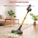 Cordless Vacuum Cleaner, 650W 55KPA 70Mins Stick Vacuum Cleaners for Home
Anti-Tangle Vacuum Cordless with Touch Screen and 1.8L Cup, Self-Standing Vacuum Cleaner for Home/Pet Hair/Carpets/Floors