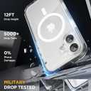 Miracase for iPhone 17 Case 6.3'', Full-Body Military Grade Drop Protection Outdoor Phone case with Built-in Glass Screen &Camera Control,Easy Installation,Compatible with MagSafe,Clear