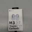 Timekettle M3 Language Translator Earbuds, Two-Way Translator Device with APP for 40 Languages Online, Voice Translator for Exploring Expat Life Freely, Compatible with iOS, Android (Online Version) (White)
